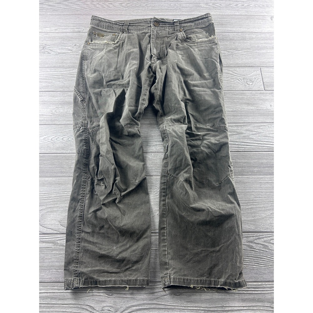 Kuhl Revolvr Mens 34x30 Olive Green Articulated Hiking Work Pants 1829